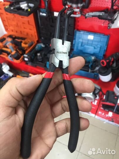 Набор съемников стопорных колец 4 пр. 175мм на пол