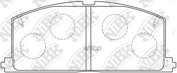 Колодки передние camry/carina/corolla 83-92 PN1