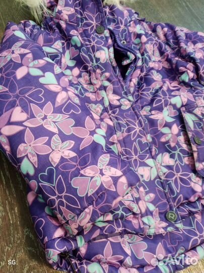 Зимний комбинезон для девочки 104