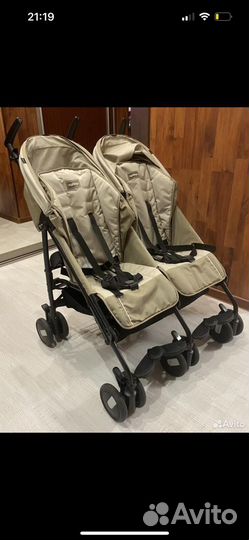 Коляска для двойни peg perego pliko mini twin