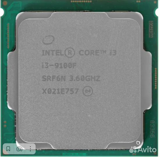 Процессор intel core i3 9100f