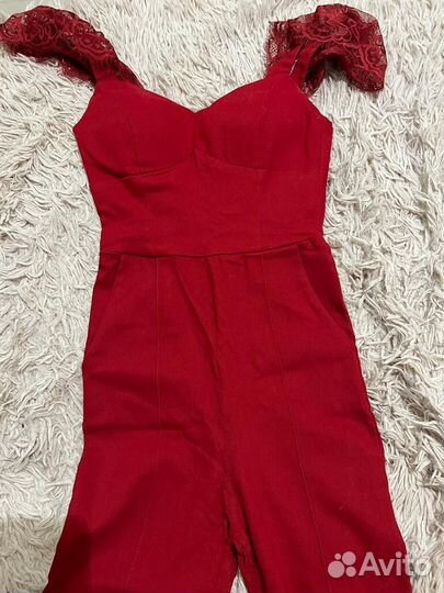Комбинезон женский красный