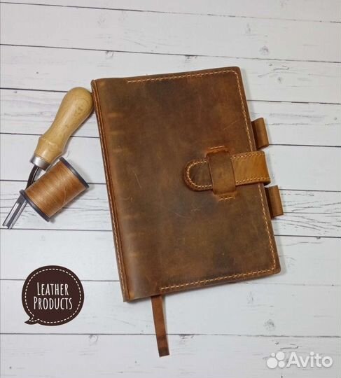 Бизнес - блокнот, планер из натуральной кожи