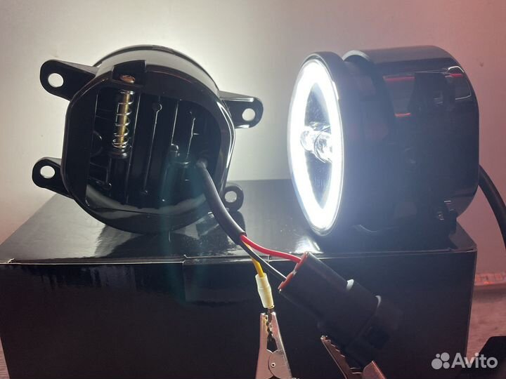 Led светодиодные птф для форд фокус 100w с дхо