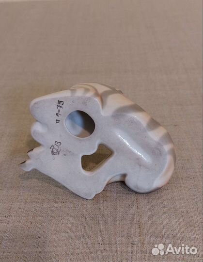 Зебра лфз фарфор СССР клеймо 1960е гг оригинал