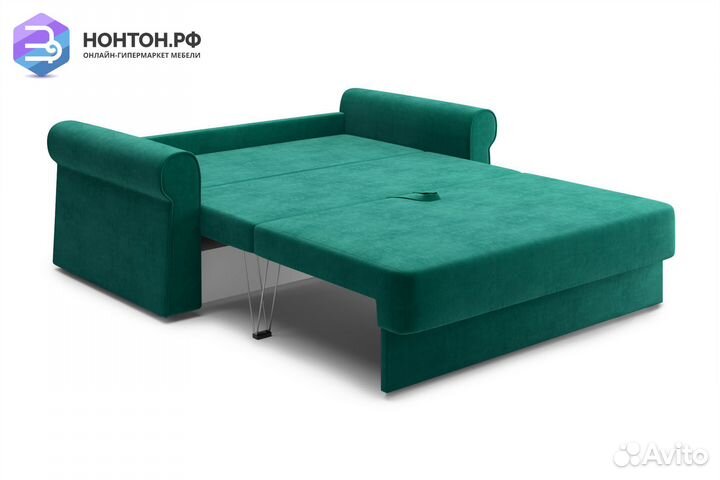 Диван еврокнижка Лира изумрудный