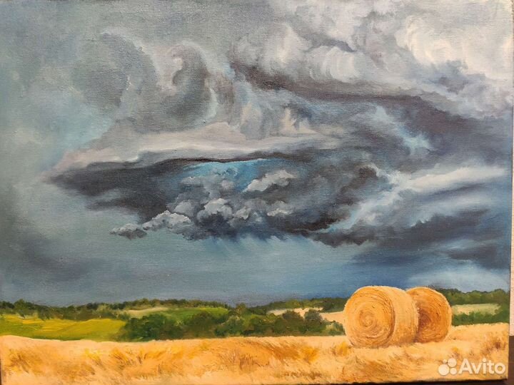 Картина маслом на холсте пейзаж