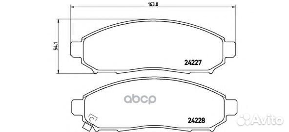Колодки тормозные nissan navara/pathfinder 2.5D