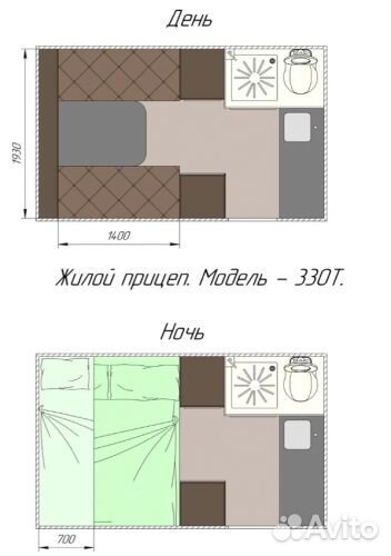 Прицеп-дача Grasshopper 330Т, 2023