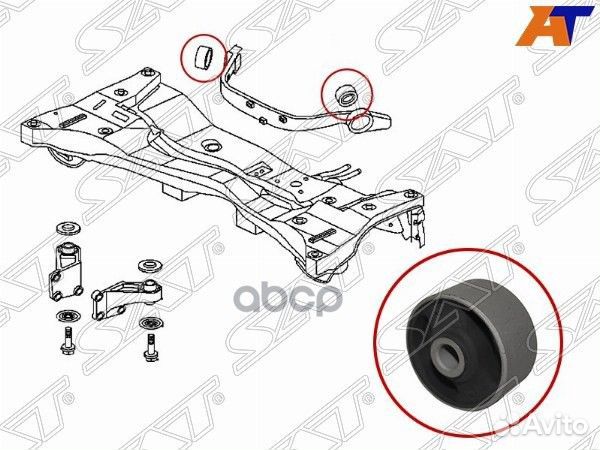 Сайлентблок заднего дифференциала mitsubishi OU