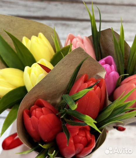 Букет цветов из мыла