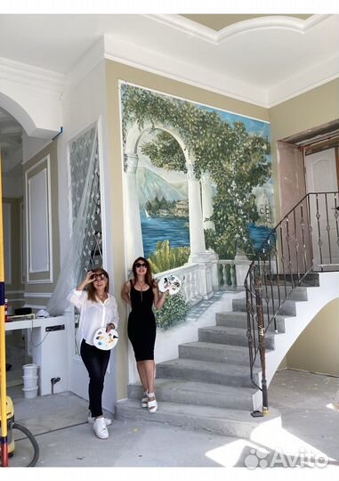 Барельеф роспись стен услуги художника