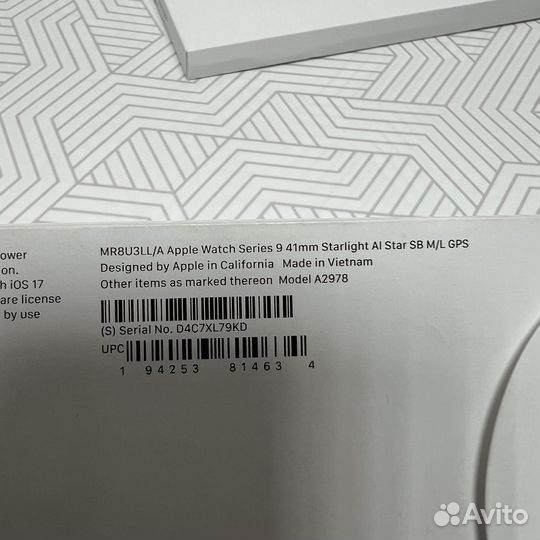 Apple Watch 9 41mm новые