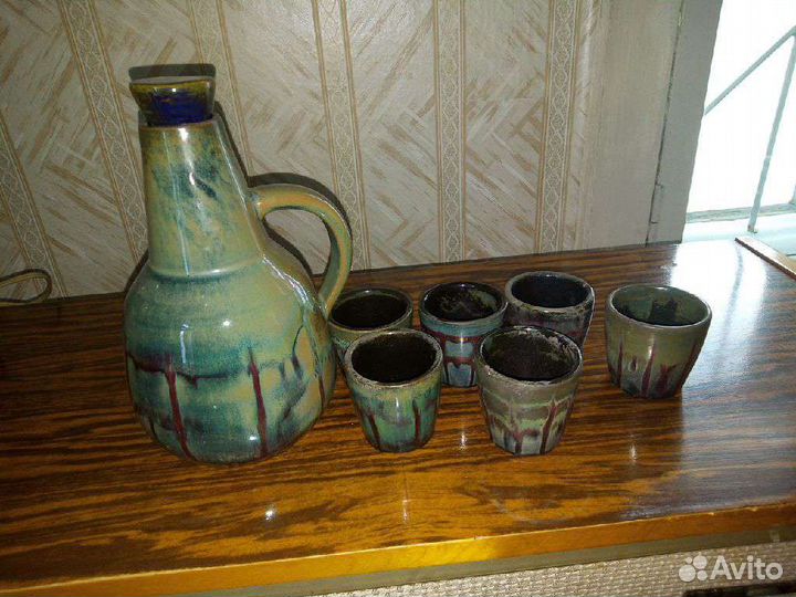 Графин и рюмочки (керамика)