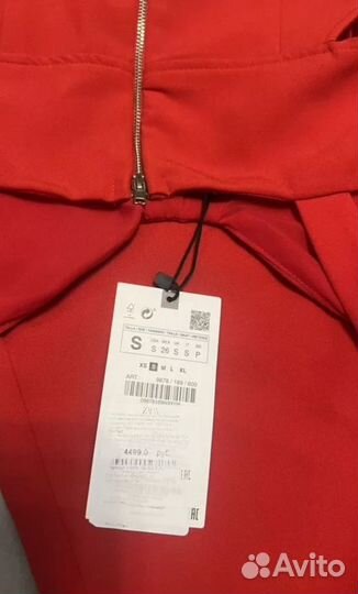 Красное платье Zara