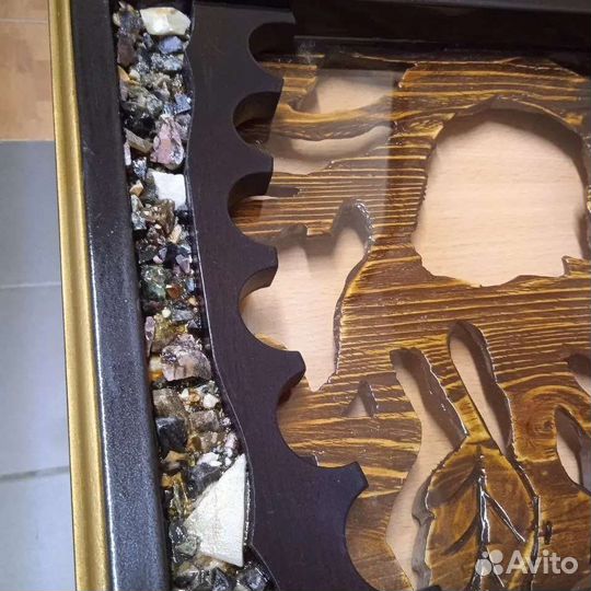 Нарды ручной работы со стеклом