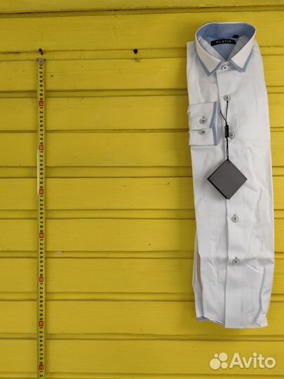 Новая школьная рубашка для мальчика 13-14 лет
