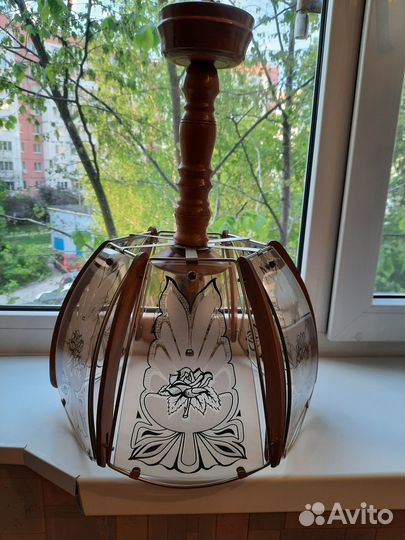 Люстра потолочная на один патрон