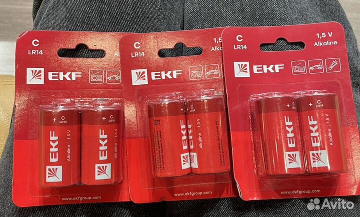 Батарейки алкалиновые C4 новые
