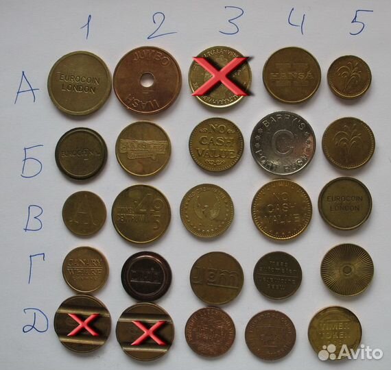 Разные жетоны