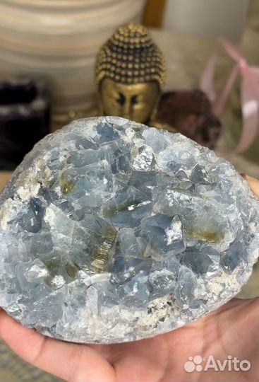 Целестин крупная друза 1296гр