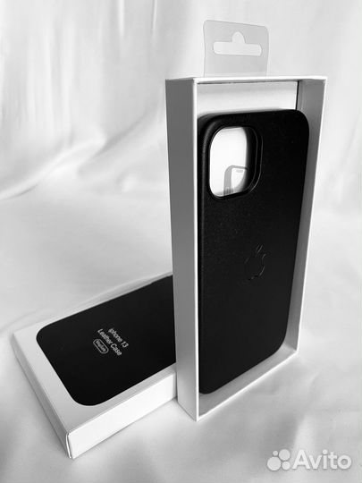 Кожаный чехол iPhone Leather MagSafe 12, 13, 14