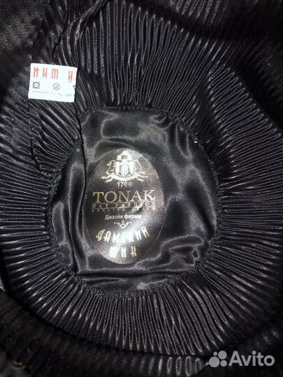 Шляпа велюр