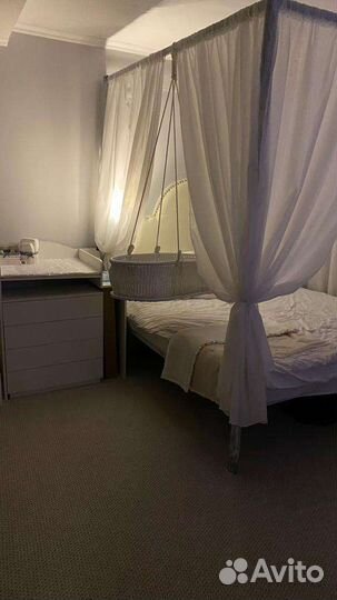 Плетеная люлька-колыбель ручной работы