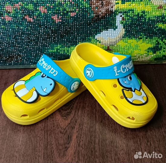 Сабо резиновые,тапочки детские, шлепки