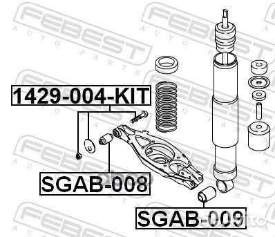 Болт с эксцентриком ремкомплект ssang yong rext