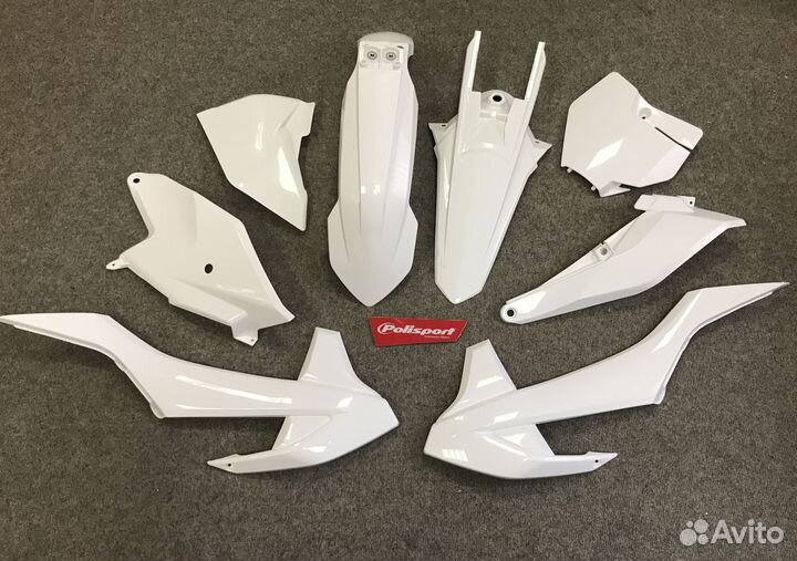 Комплект пластика белого Polisport KTM SX85