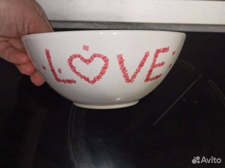 Глубокая тарелка Икея love