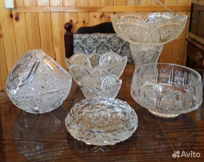 Вазы Хрусталь СССР,Богемия