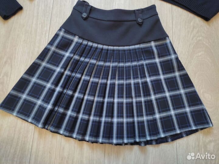 Школьная форма на девочку, кардиган, жилетка, юбка