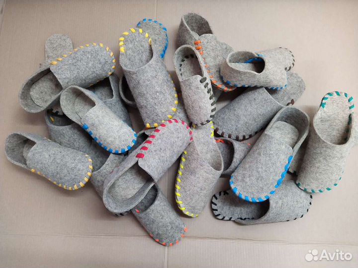 Тапки из натурального войлока