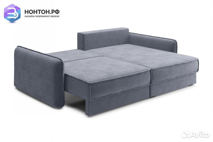 Диван угловой тик-так Антей темно-серый
