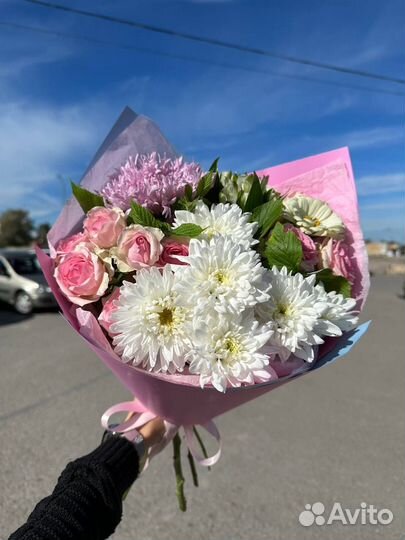 Цветы букеты Хризантема