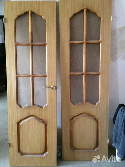 Двери межкомнатные,двойная дверь, б/у