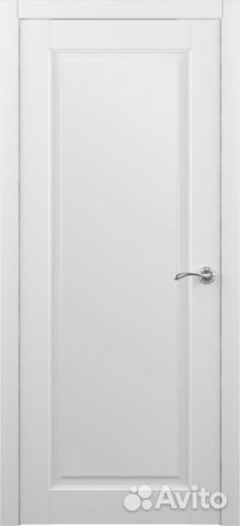 Межкомнатная дверь Эрмитаж 7 глухая белый 600x2000