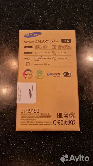 Samsung Galaxy S4 mini GT-I9190, 8 ГБ