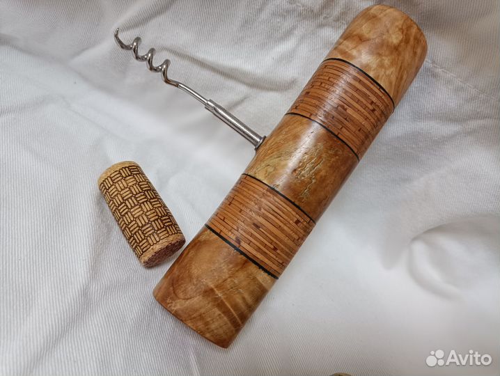 Штопор ручной работы. Береста, сувель