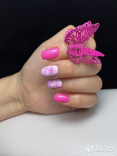 Маникюр гель-лак с выездом/без