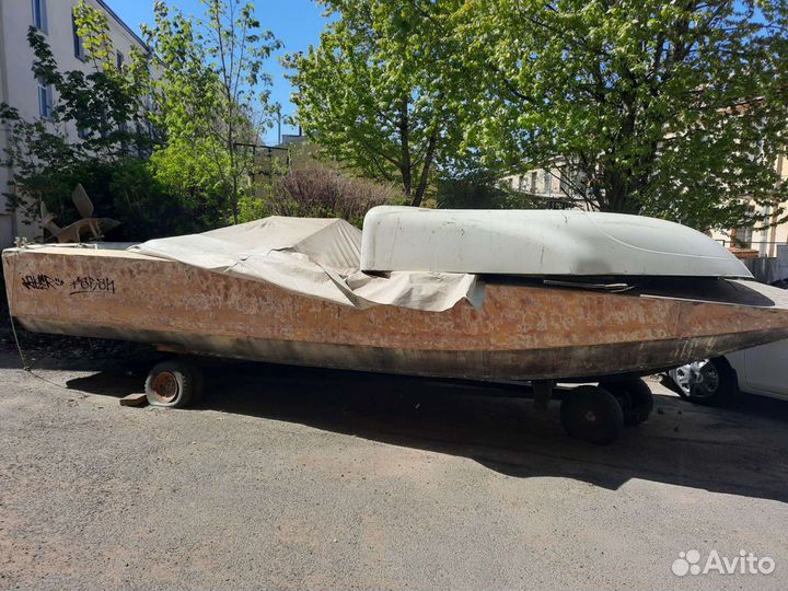 Катер тримаран Бостонский китобои самострой