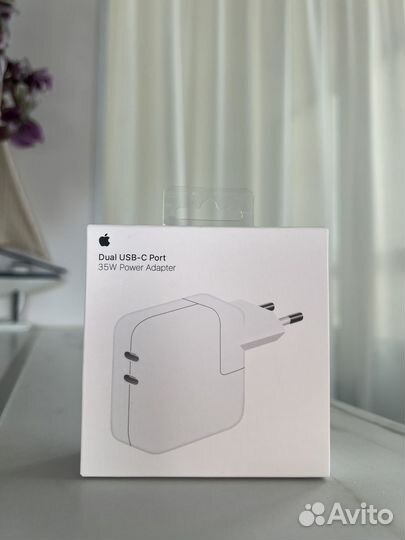 Адаптер питания Apple Dual USB - C, 35 Вт
