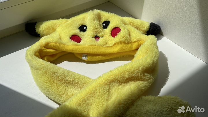 Шапочка пикачу, с ушками