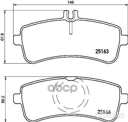 Колодки тормозные дисковые зад P50125 Brembo