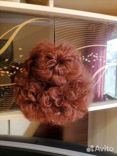 Накладной хвост каштанового цвета