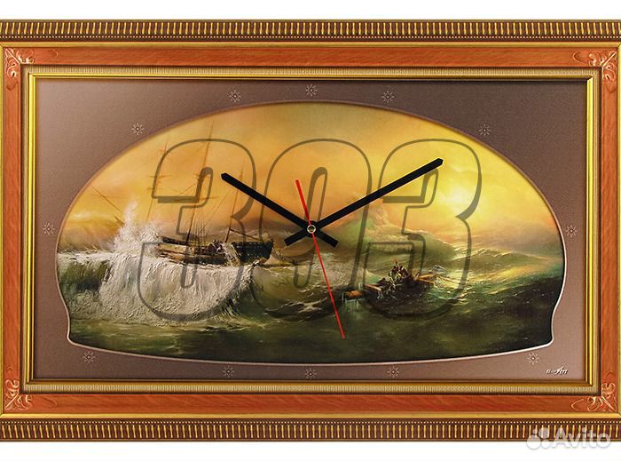 Часы Волны (30*50 см) (21830)