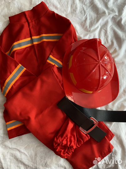 Новогодний детский костюм Пожарный 134см 9 лет