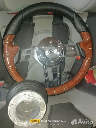 Спортивный руль ваз 2108-15 с переходником